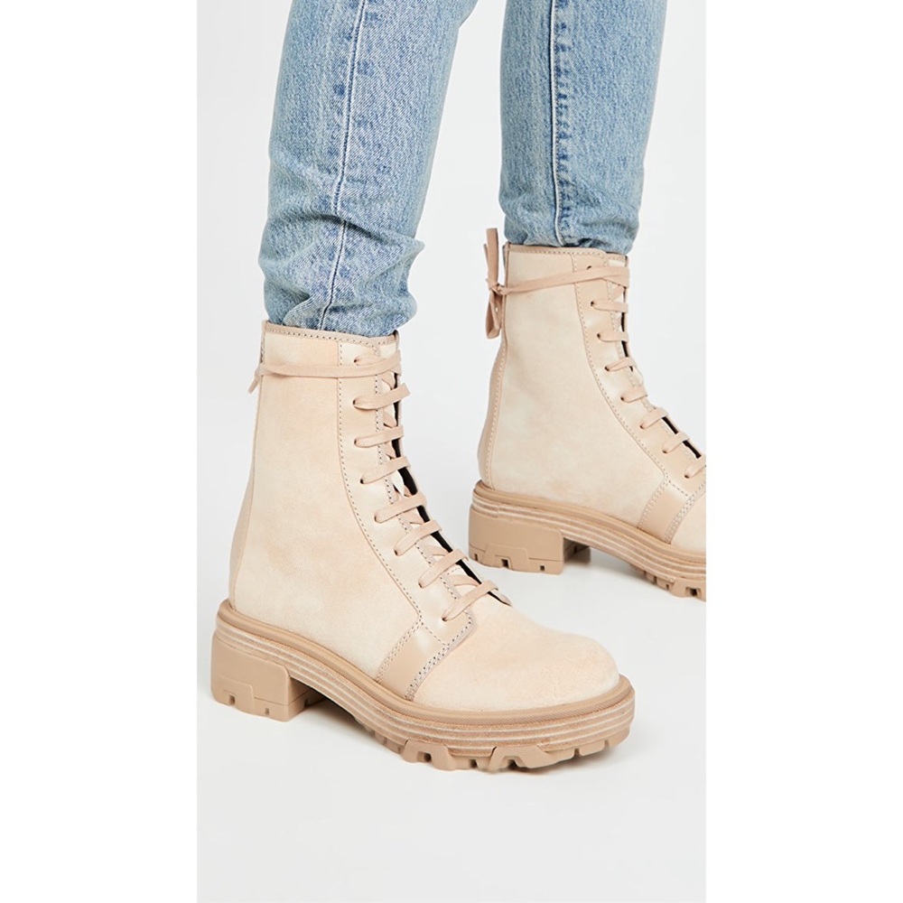 Rag & Bone Shaye Suede Lace Up Hiker Boots 37.5 US7 - Picture 3 of 3